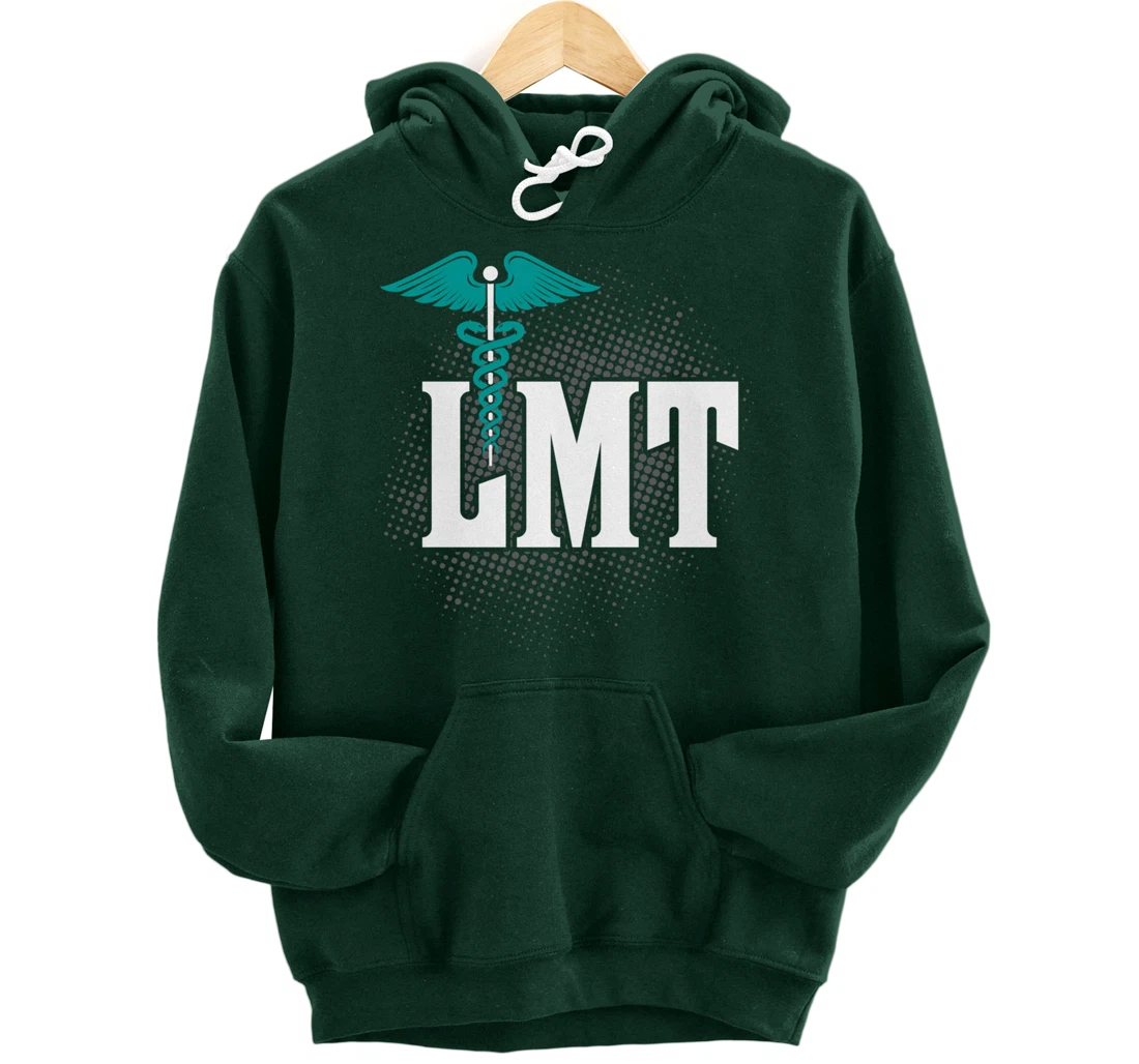 LMT Licensed Massage Therapist Caduceus Gift Pullover Hoodie