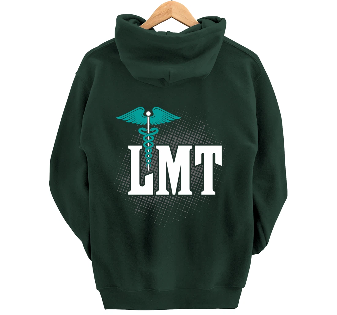 LMT Licensed Massage Therapist Caduceus Gift Pullover Hoodie