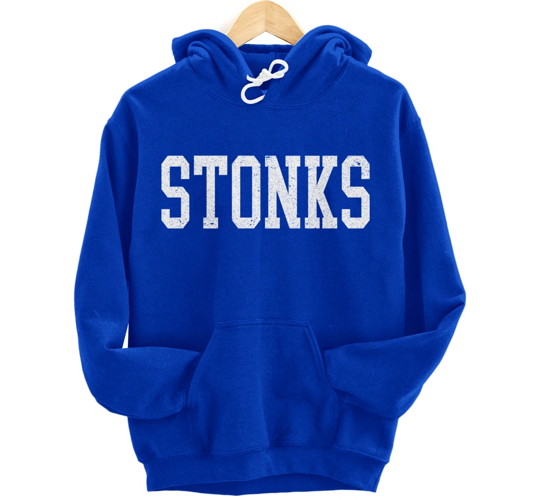 Stonks Dank Meme Man Stock Trader Trending Fresh Fun Gift Pullover Hoodie