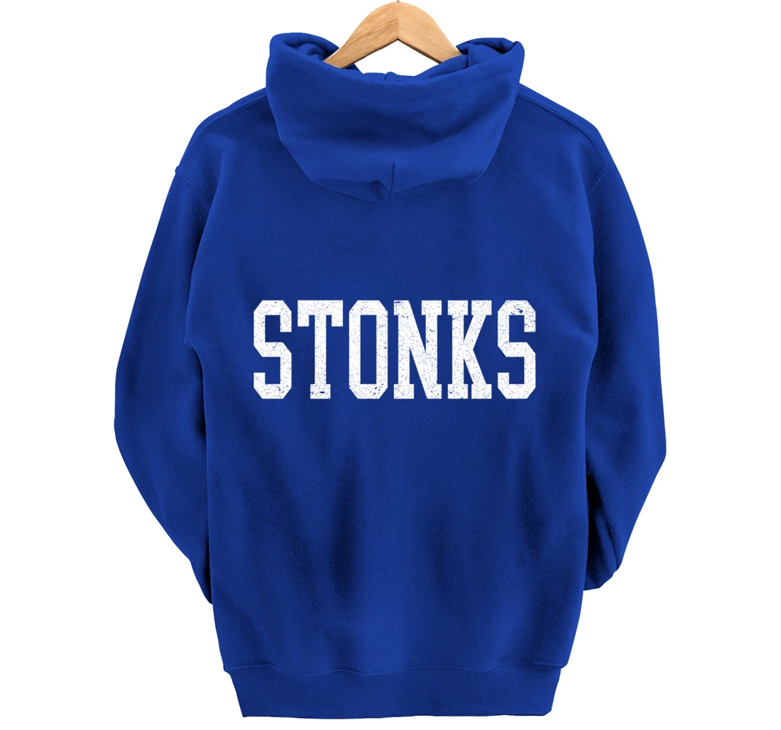 Stonks Dank Meme Man Stock Trader Trending Fresh Fun Gift Pullover Hoodie