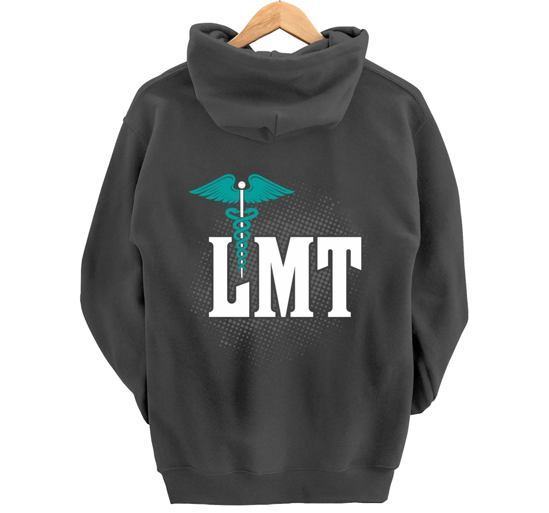 LMT Licensed Massage Therapist Caduceus Gift Pullover Hoodie