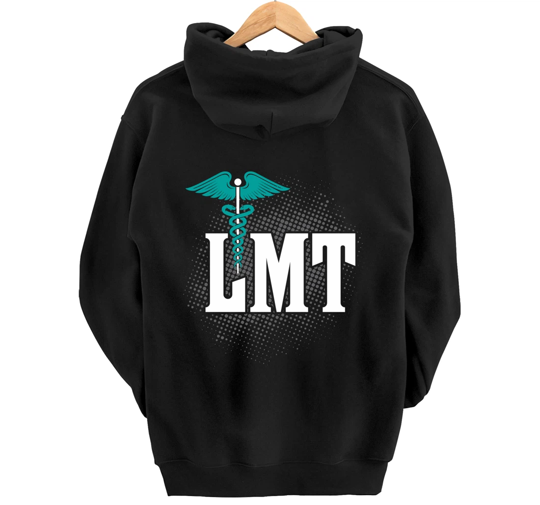 LMT Licensed Massage Therapist Caduceus Gift Pullover Hoodie