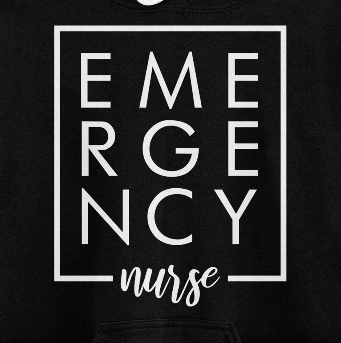 Care Giver RN Emergency Nurse Graduation ED Techs Department Pullover Hoodie