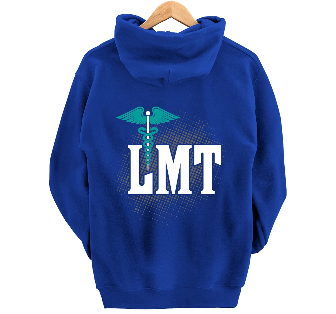 LMT Licensed Massage Therapist Caduceus Gift Pullover Hoodie