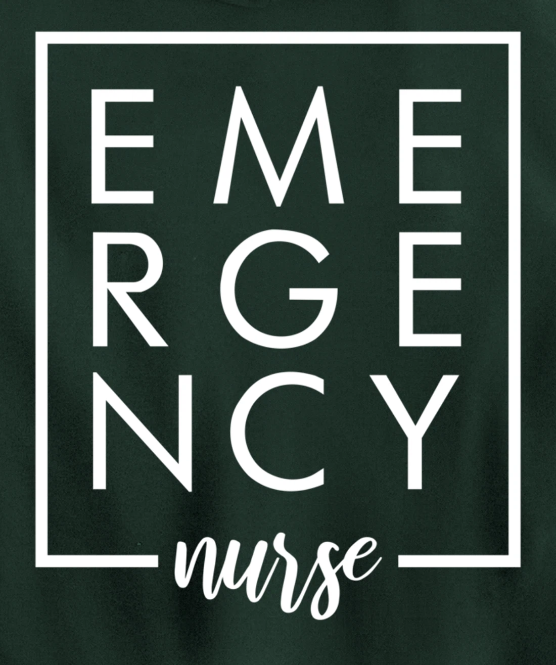 Care Giver RN Emergency Nurse Graduation ED Techs Department Pullover Hoodie