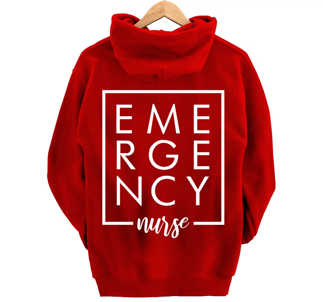 Care Giver RN Emergency Nurse Graduation ED Techs Department Pullover Hoodie