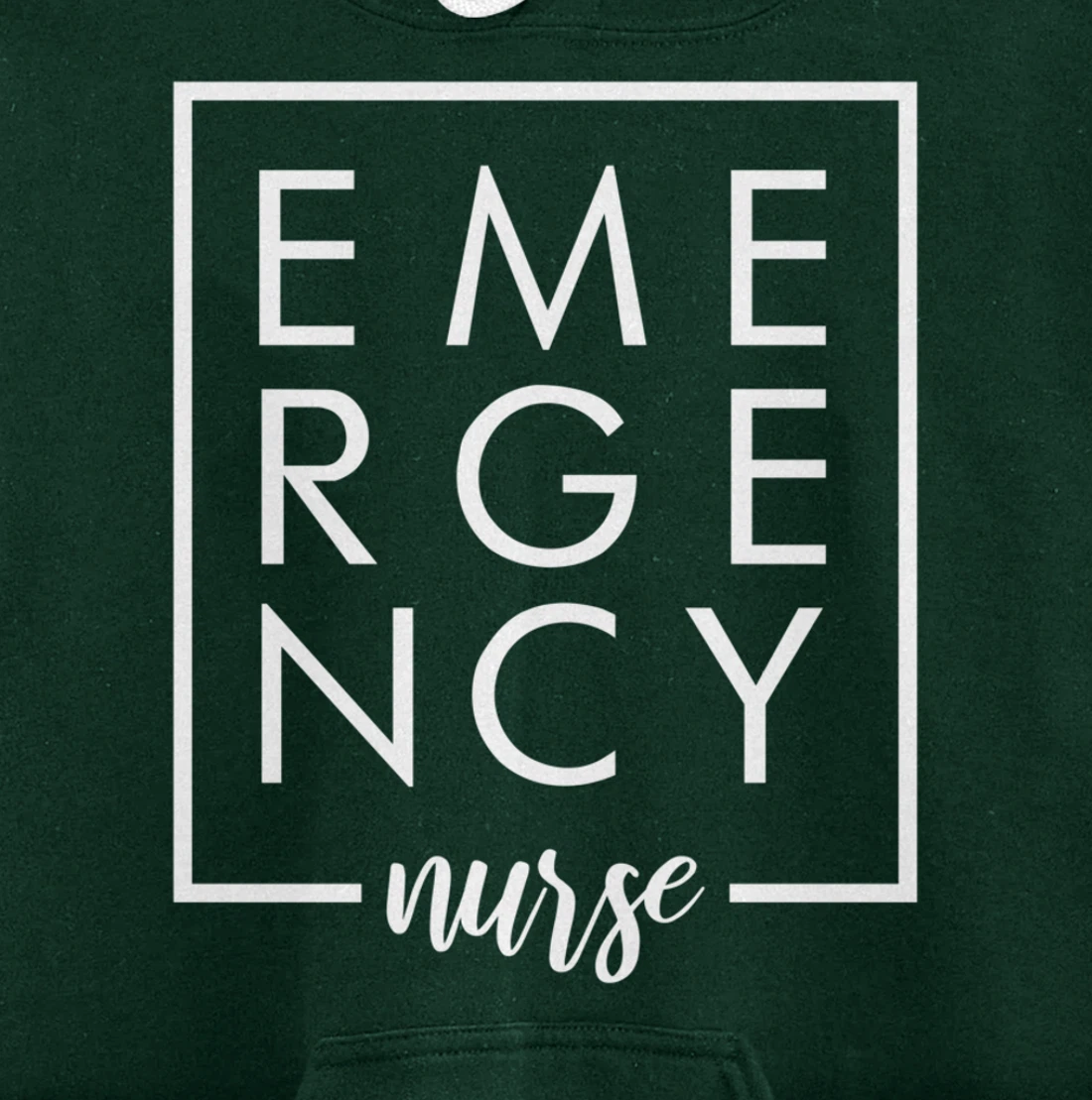 Care Giver RN Emergency Nurse Graduation ED Techs Department Pullover Hoodie