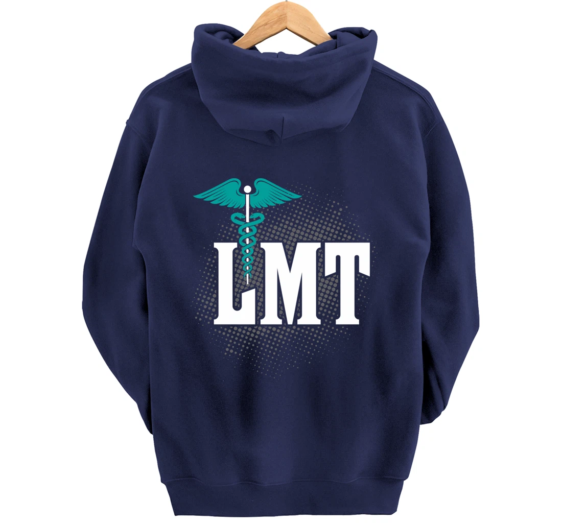 LMT Licensed Massage Therapist Caduceus Gift Pullover Hoodie
