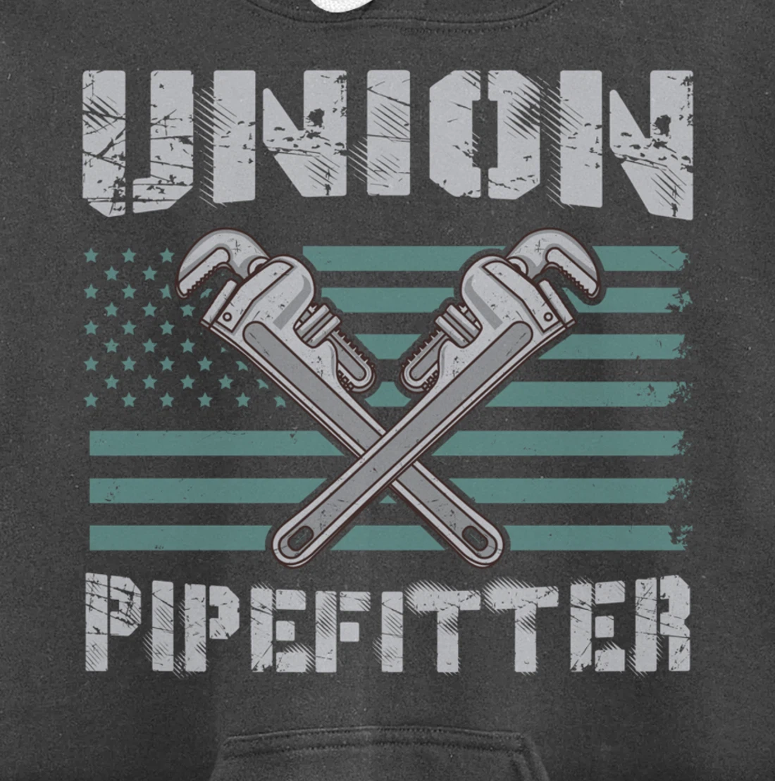 Union Pipefitter Flag for Pipefitter Pullover Hoodie