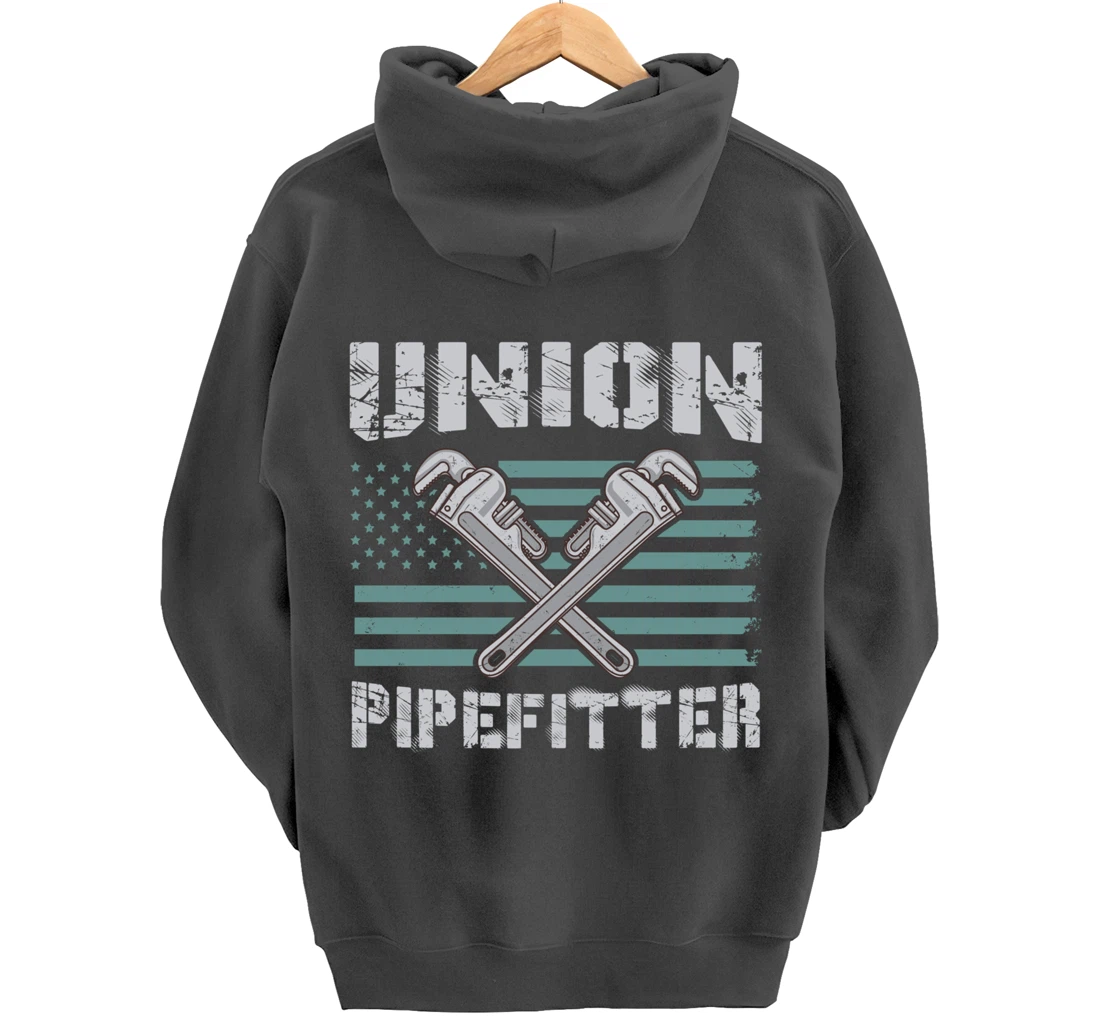 Union Pipefitter Flag for Pipefitter Pullover Hoodie