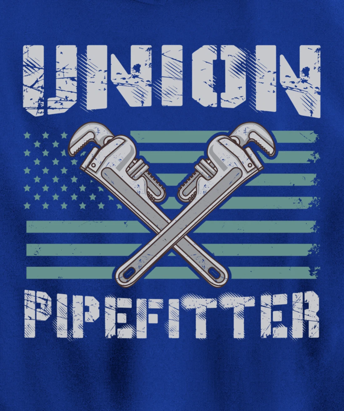 Union Pipefitter Flag for Pipefitter Pullover Hoodie