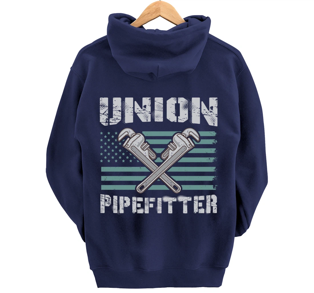 Union Pipefitter Flag for Pipefitter Pullover Hoodie