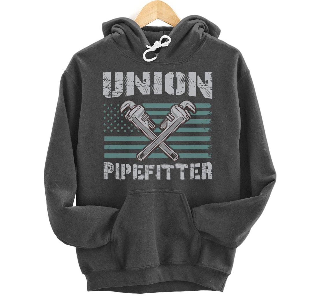 Union Pipefitter Flag for Pipefitter Pullover Hoodie
