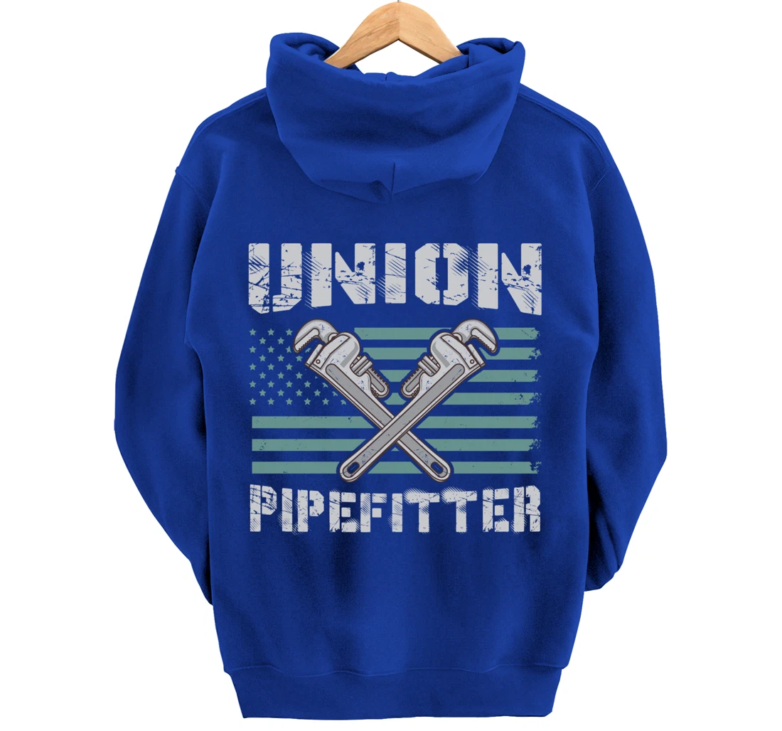 Union Pipefitter Flag for Pipefitter Pullover Hoodie