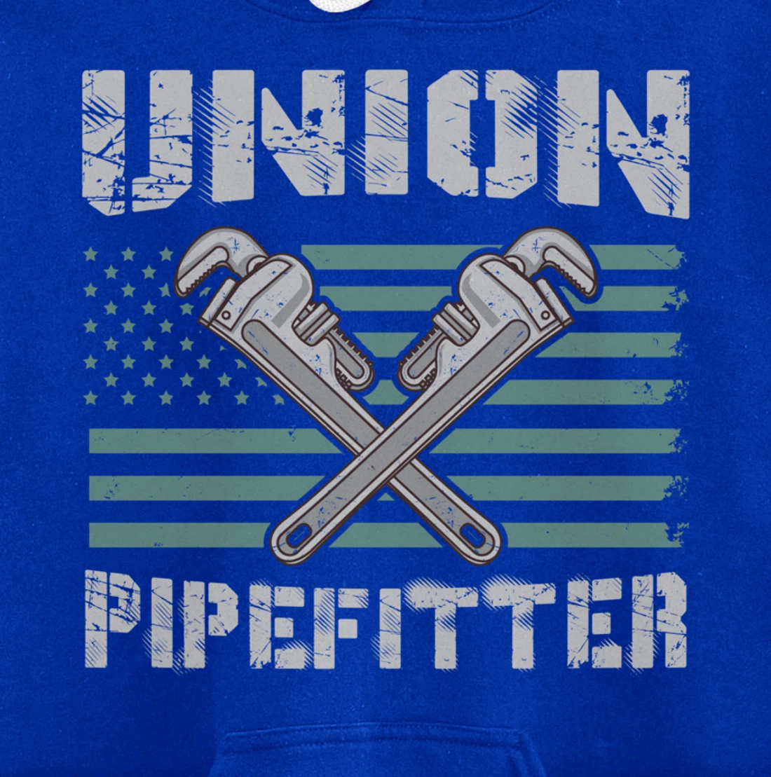 Union Pipefitter Flag for Pipefitter Pullover Hoodie
