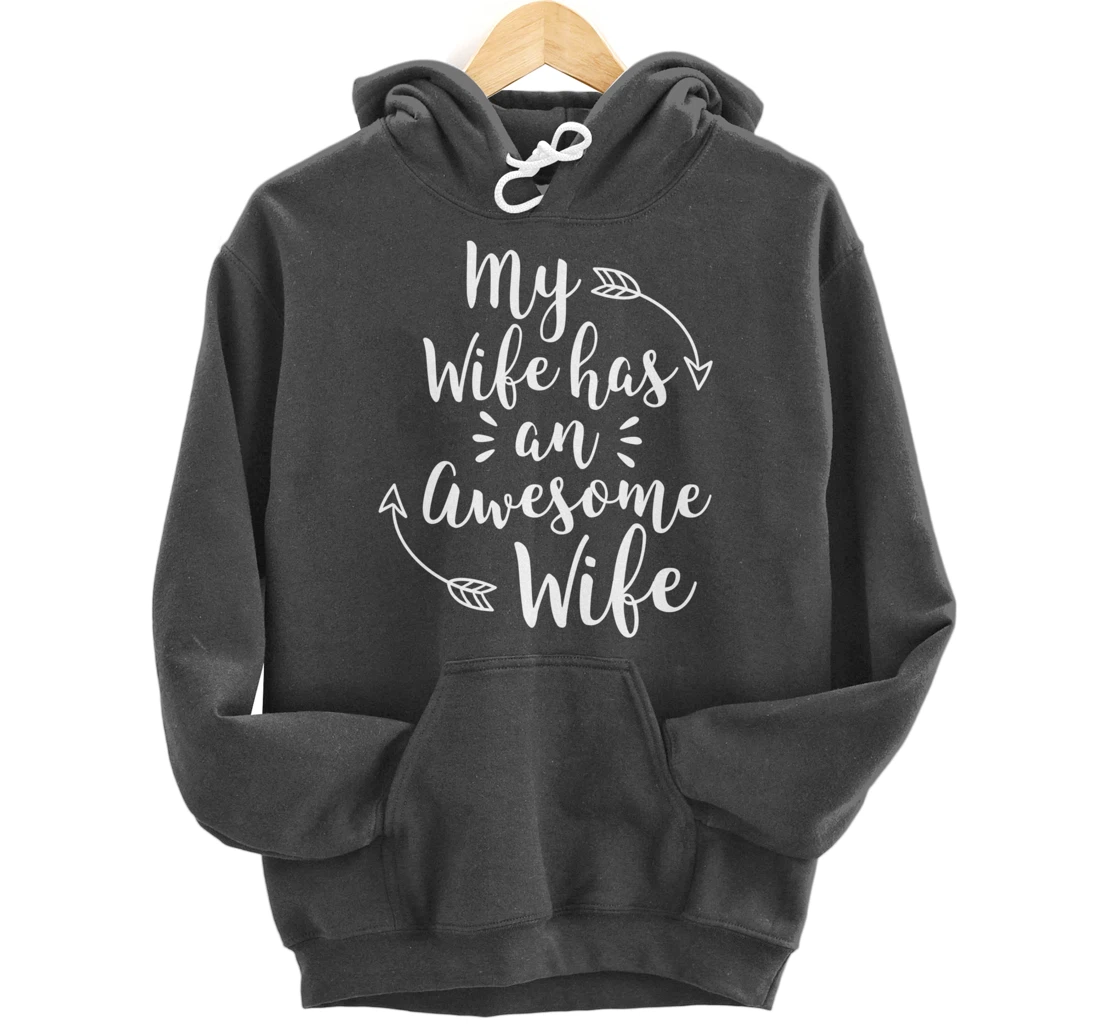 My Wife Has An Awesome Wife Matching Lesbian Couple Pullover Hoodie
