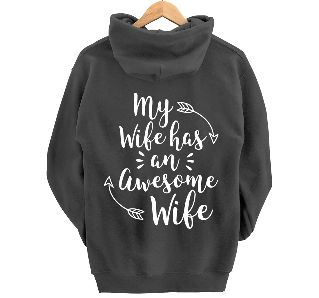 My Wife Has An Awesome Wife Matching Lesbian Couple Pullover Hoodie