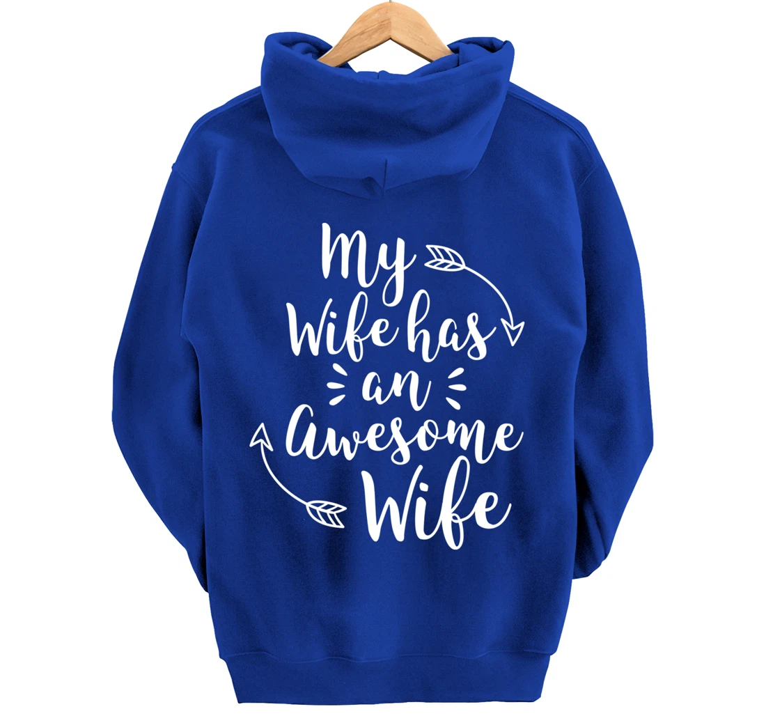 My Wife Has An Awesome Wife Matching Lesbian Couple Pullover Hoodie