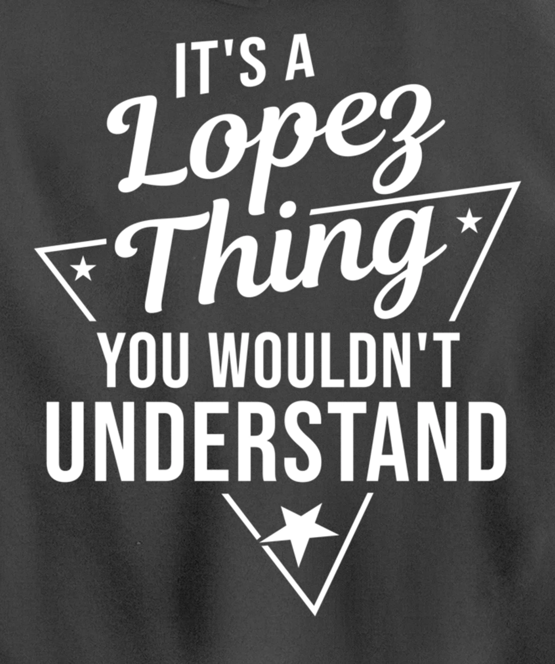 Womens It's A Lopez Thing You Wouldn't Understand Name Gift Pullover Hoodie