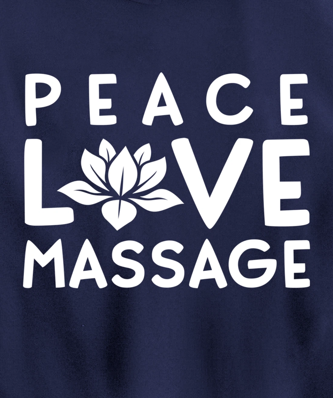 Funny Peace Love Massage Therapist Gifts For Women Therapy Pullover Hoodie
