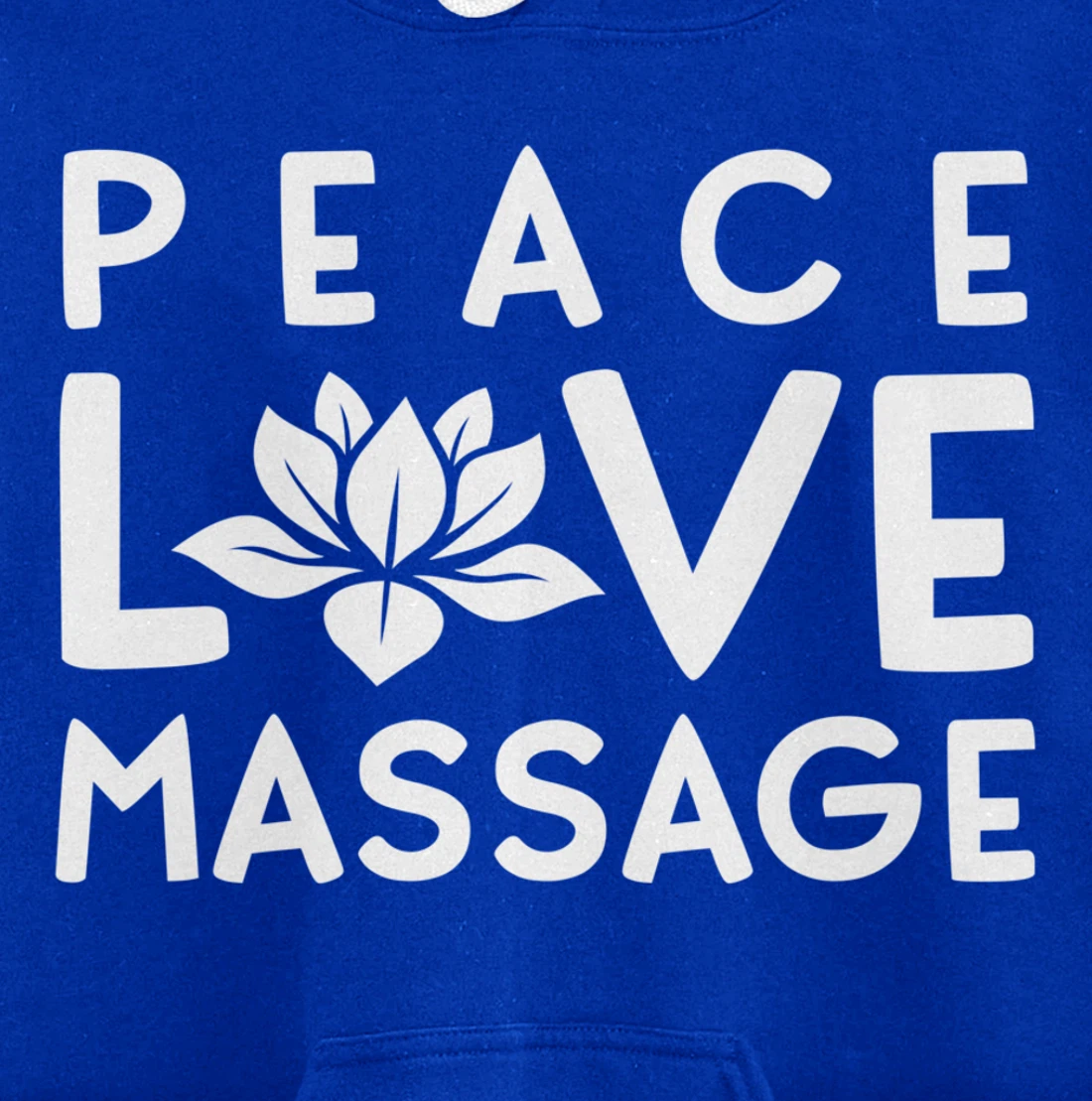 Funny Peace Love Massage Therapist Gifts For Women Therapy Pullover Hoodie