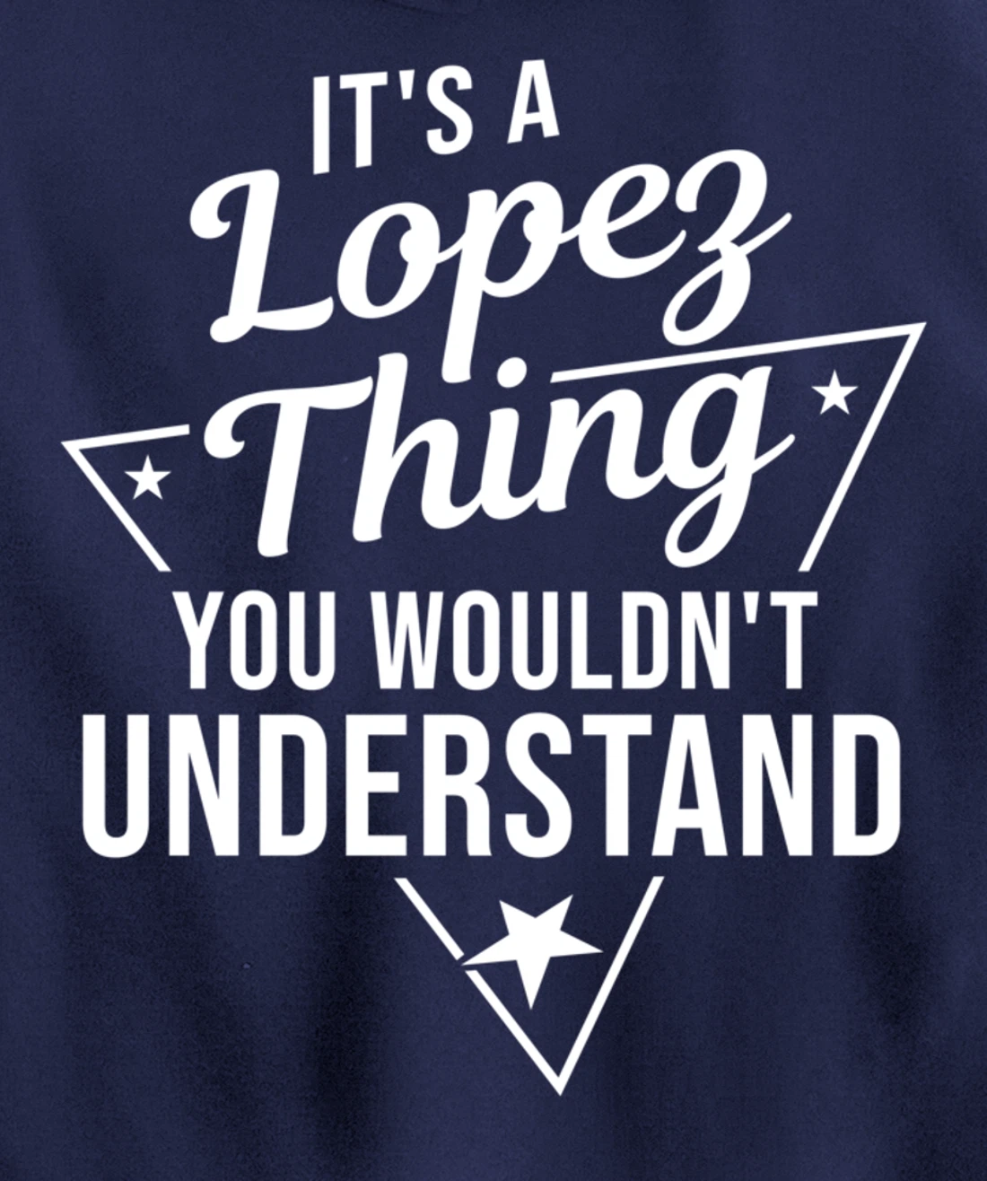 Womens It's A Lopez Thing You Wouldn't Understand Name Gift Pullover Hoodie