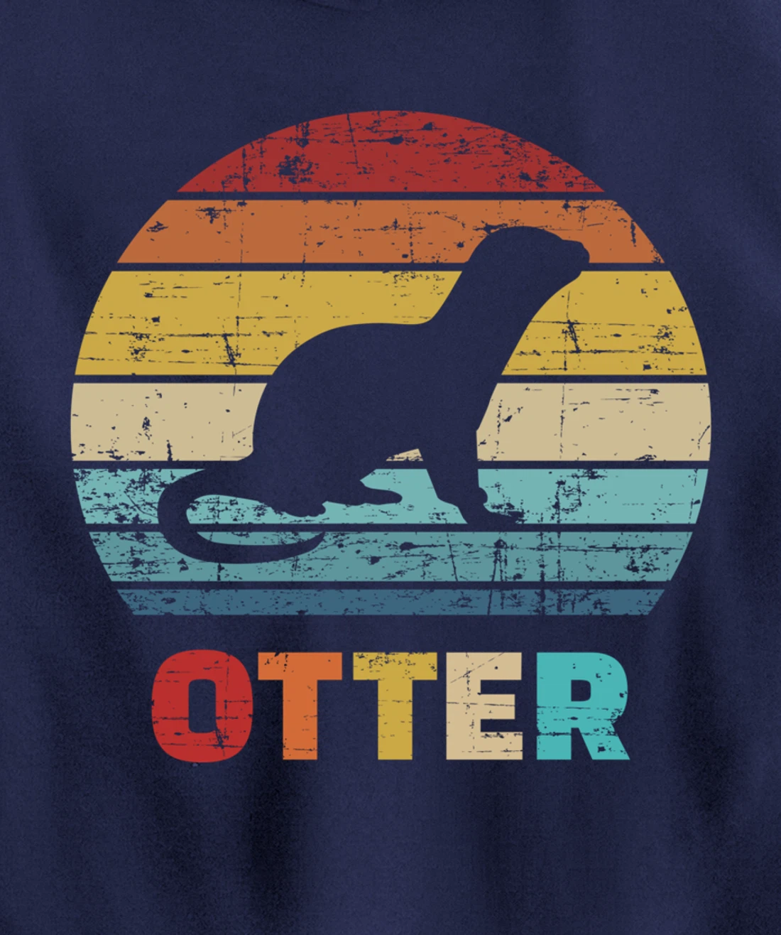 Otter vintage Pullover Hoodie