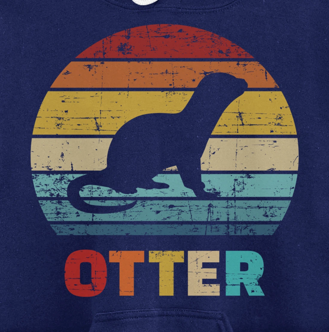 Otter vintage Pullover Hoodie