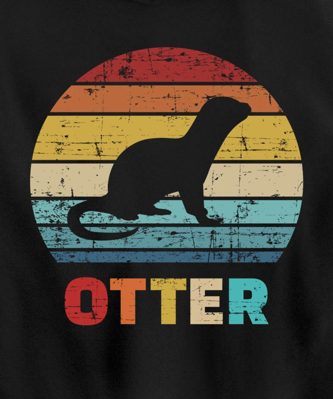 Otter vintage Pullover Hoodie