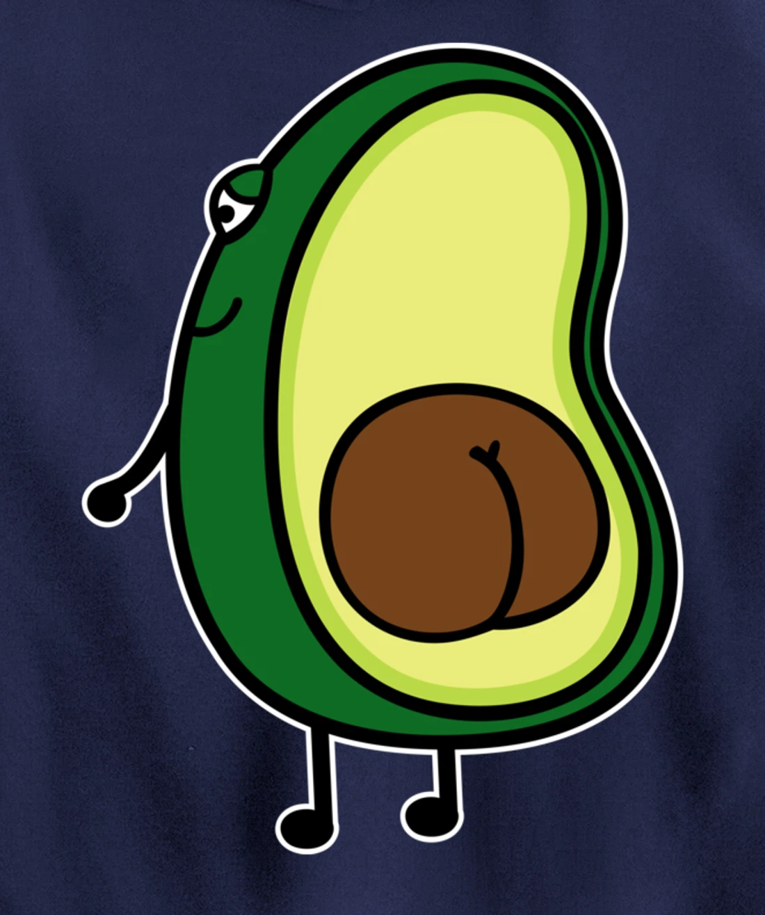 Avocado butt Pullover Hoodie