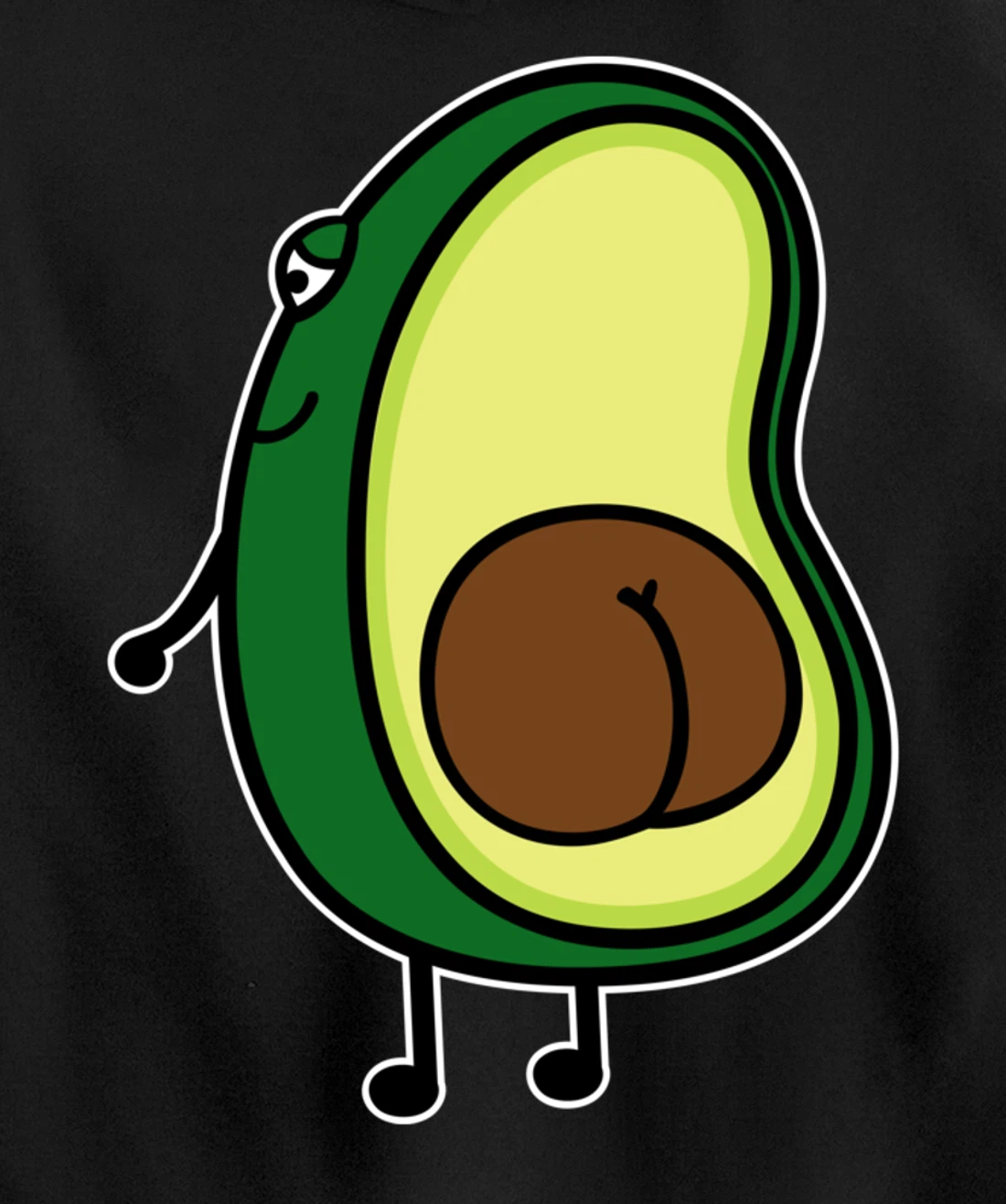 Avocado butt Pullover Hoodie