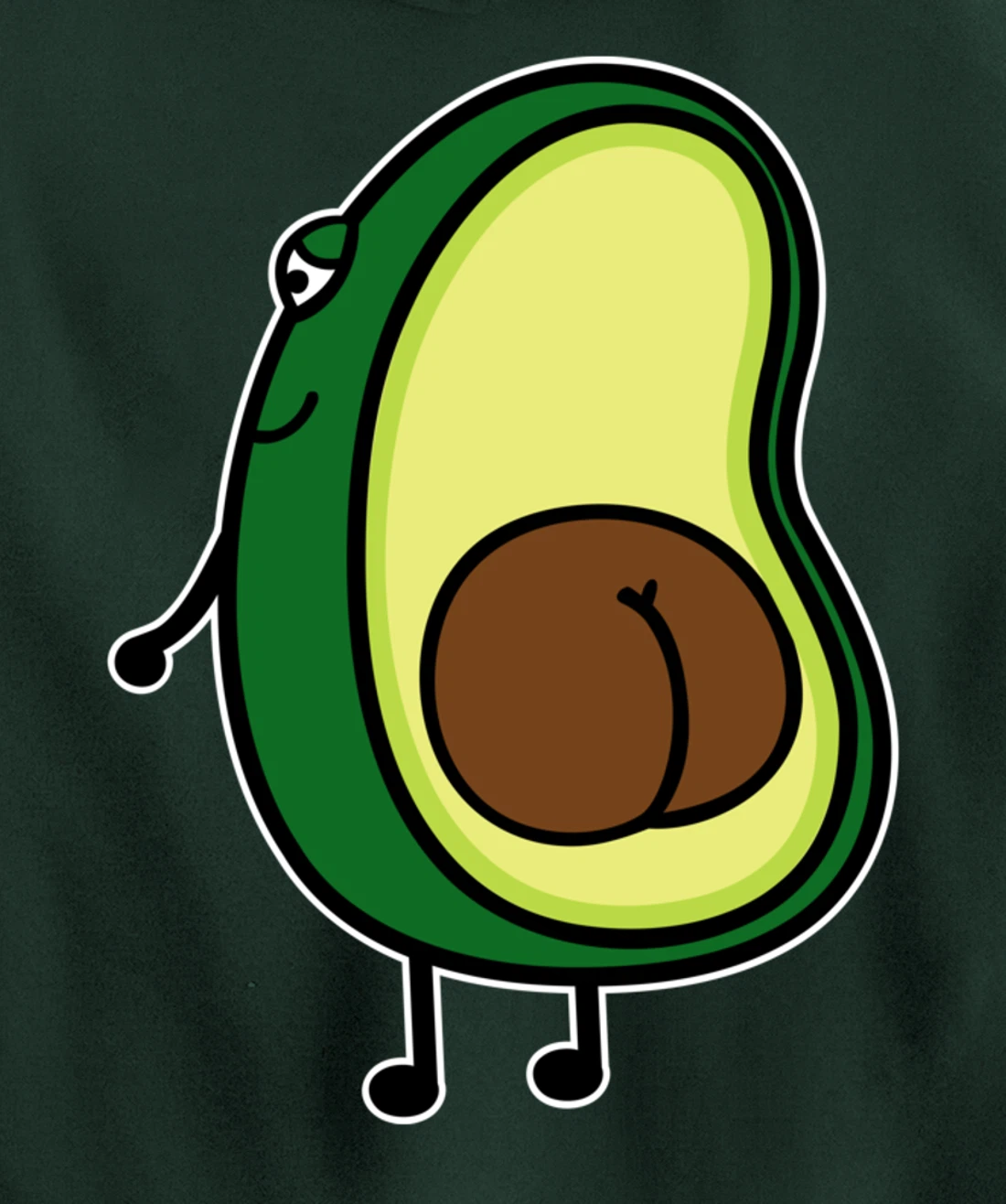 Avocado butt Pullover Hoodie