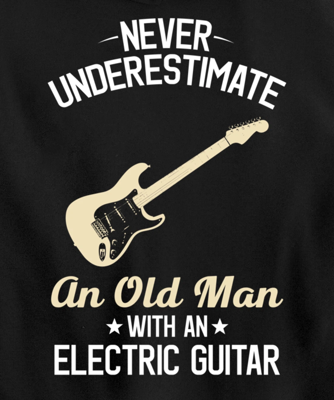 Electric Guitars Funny Vintage Guitarist Guitar Player Gift Pullover Hoodie