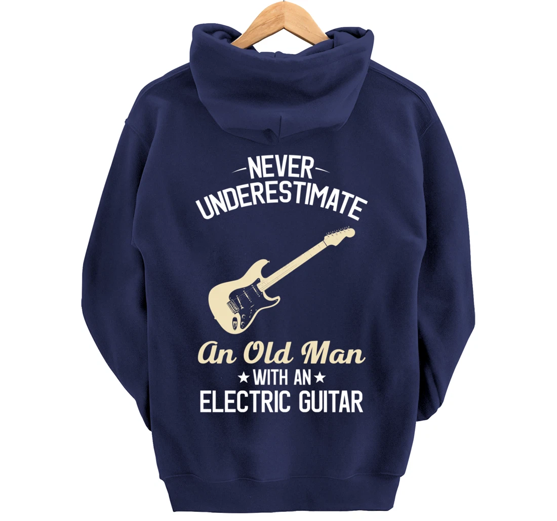Electric Guitars Funny Vintage Guitarist Guitar Player Gift Pullover Hoodie