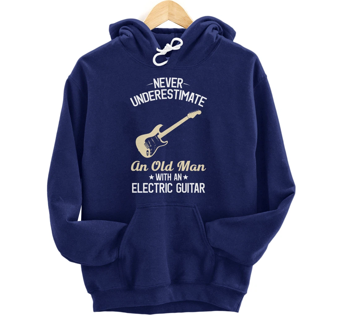 Electric Guitars Funny Vintage Guitarist Guitar Player Gift Pullover Hoodie