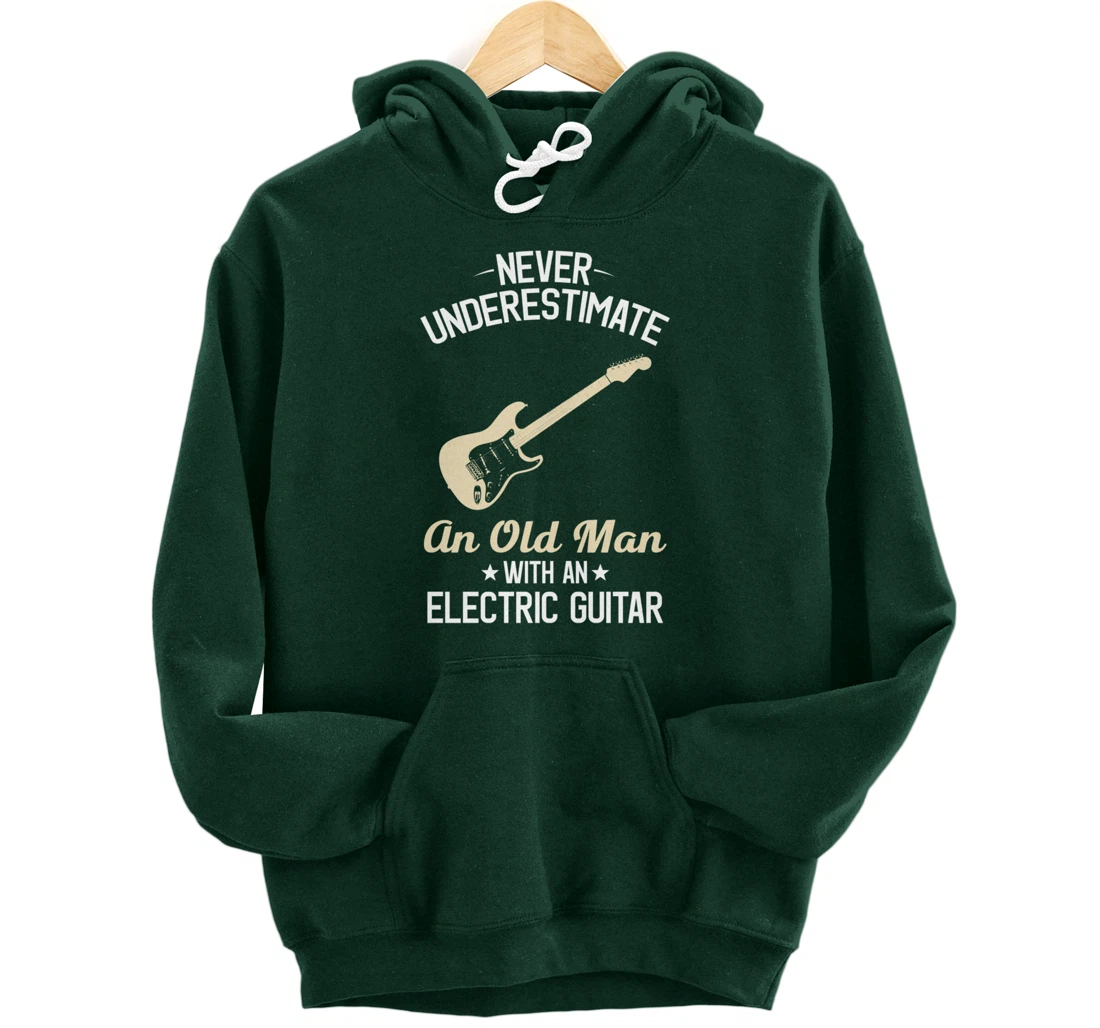 Electric Guitars Funny Vintage Guitarist Guitar Player Gift Pullover Hoodie