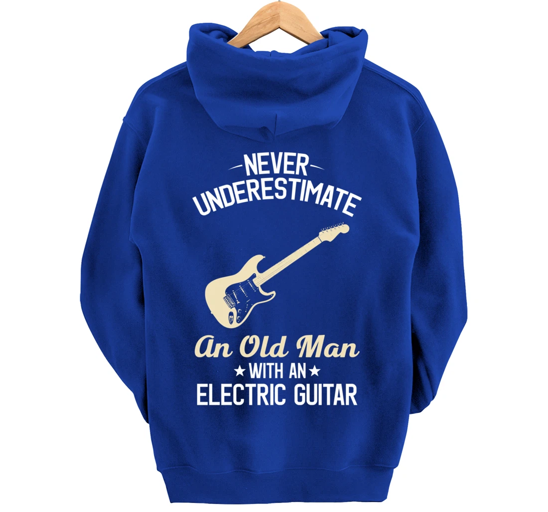 Electric Guitars Funny Vintage Guitarist Guitar Player Gift Pullover Hoodie
