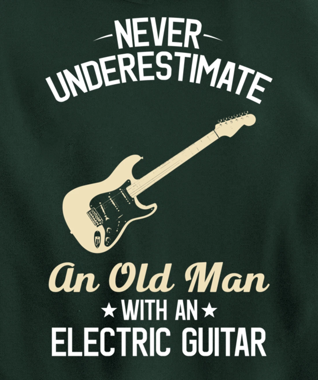 Electric Guitars Funny Vintage Guitarist Guitar Player Gift Pullover Hoodie