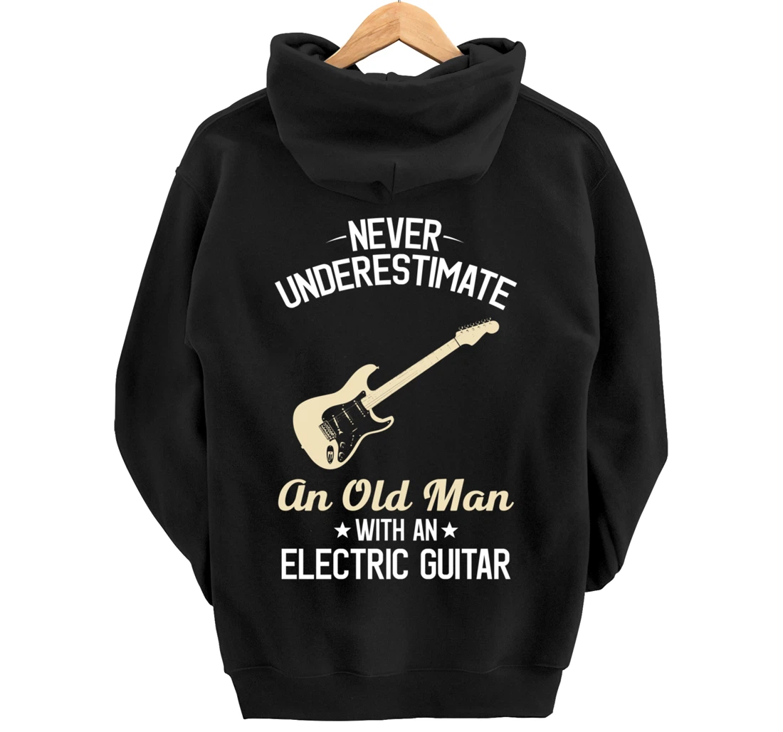 Electric Guitars Funny Vintage Guitarist Guitar Player Gift Pullover Hoodie