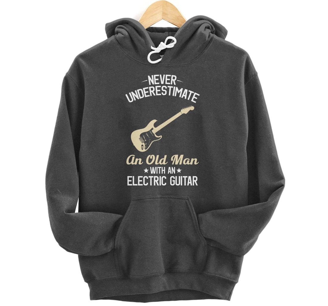 Electric Guitars Funny Vintage Guitarist Guitar Player Gift Pullover Hoodie