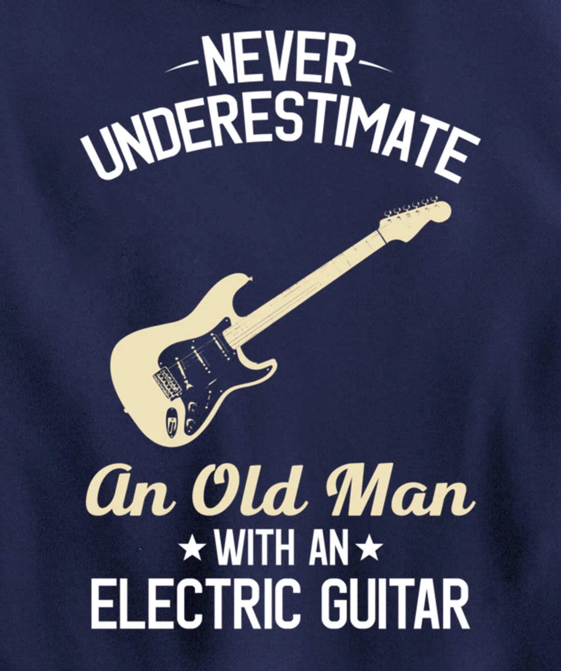 Electric Guitars Funny Vintage Guitarist Guitar Player Gift Pullover Hoodie