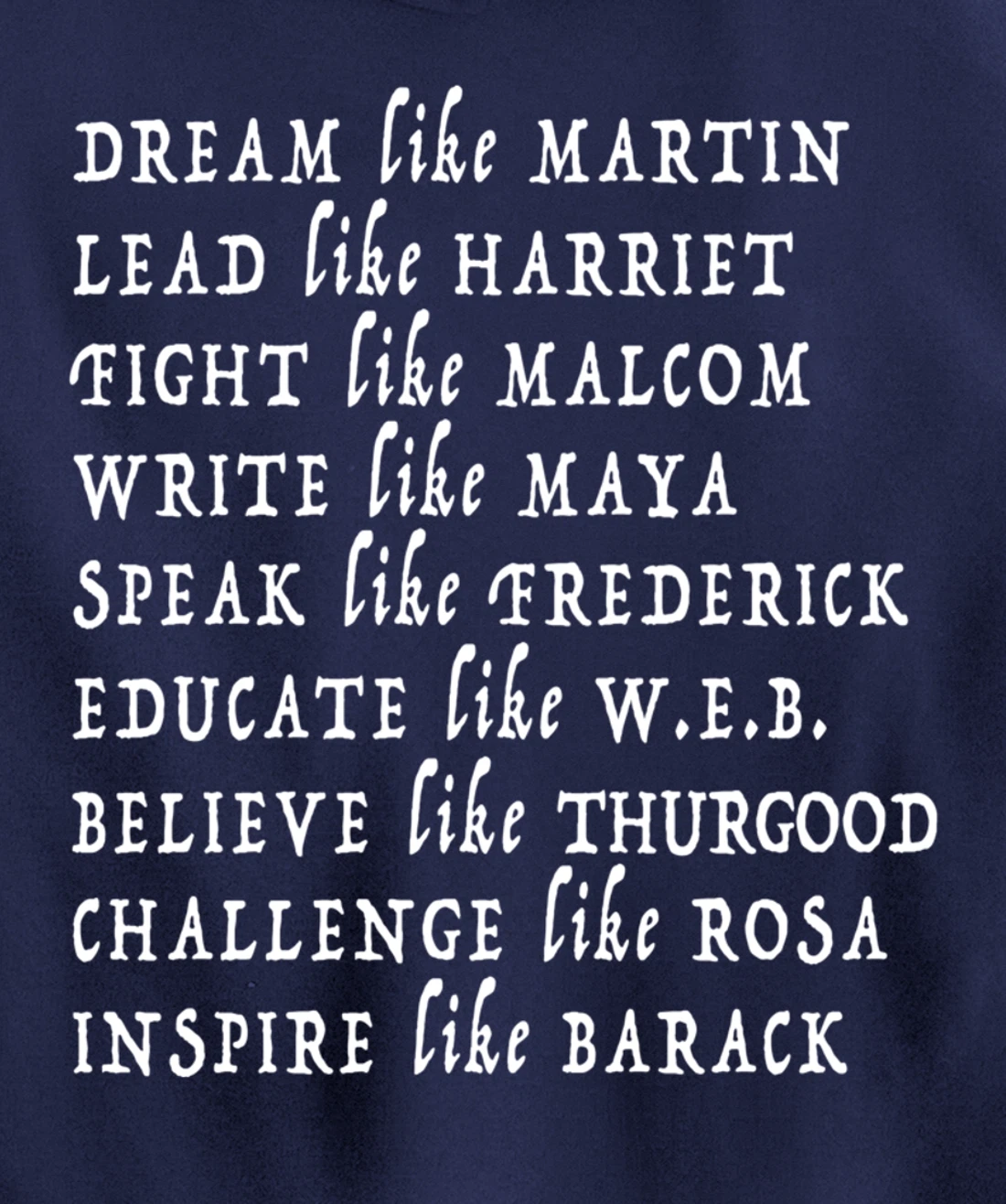 Black History Month Shirt Black Pride Leaders Black Power Pullover Hoodie