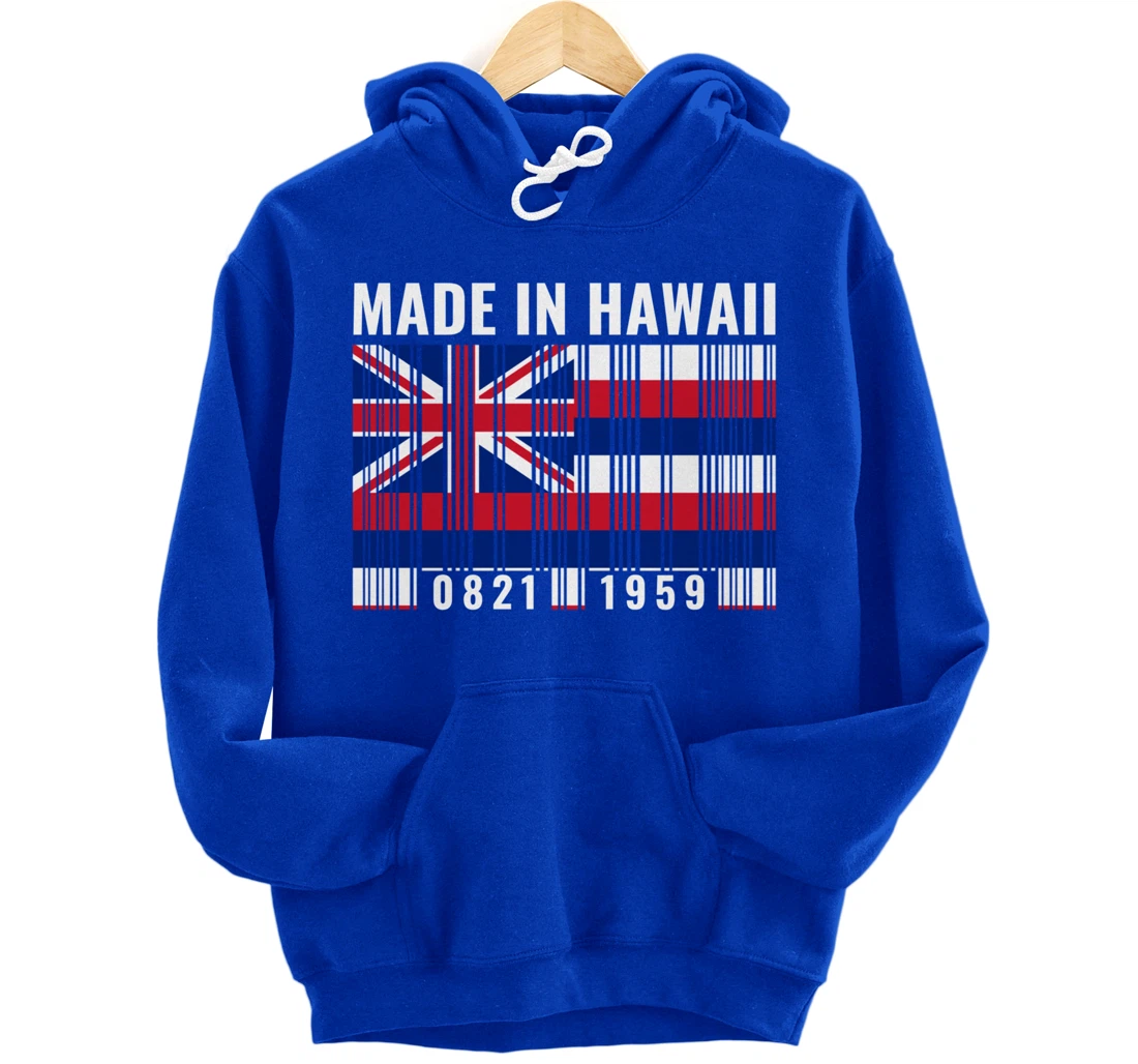 Hawaii Heritage Hawaiian Roots Barcode Pullover Hoodie