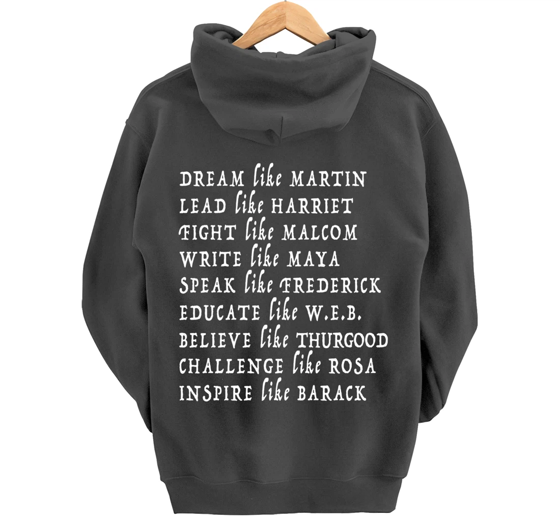 Black History Month Shirt Black Pride Leaders Black Power Pullover Hoodie