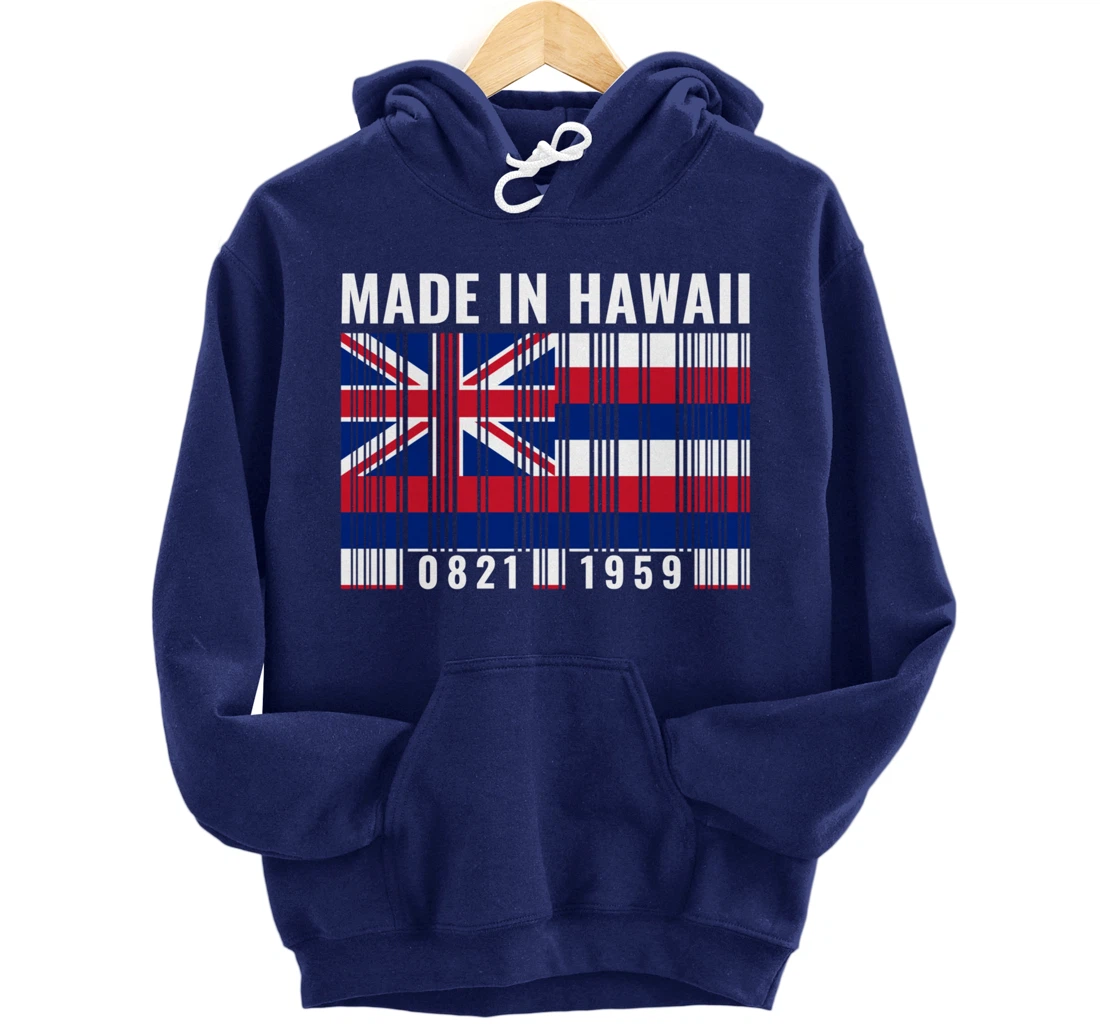 Hawaii Heritage Hawaiian Roots Barcode Pullover Hoodie