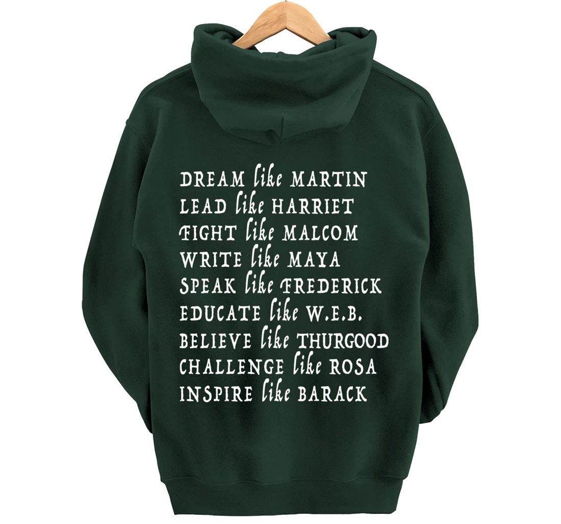Black History Month Shirt Black Pride Leaders Black Power Pullover Hoodie