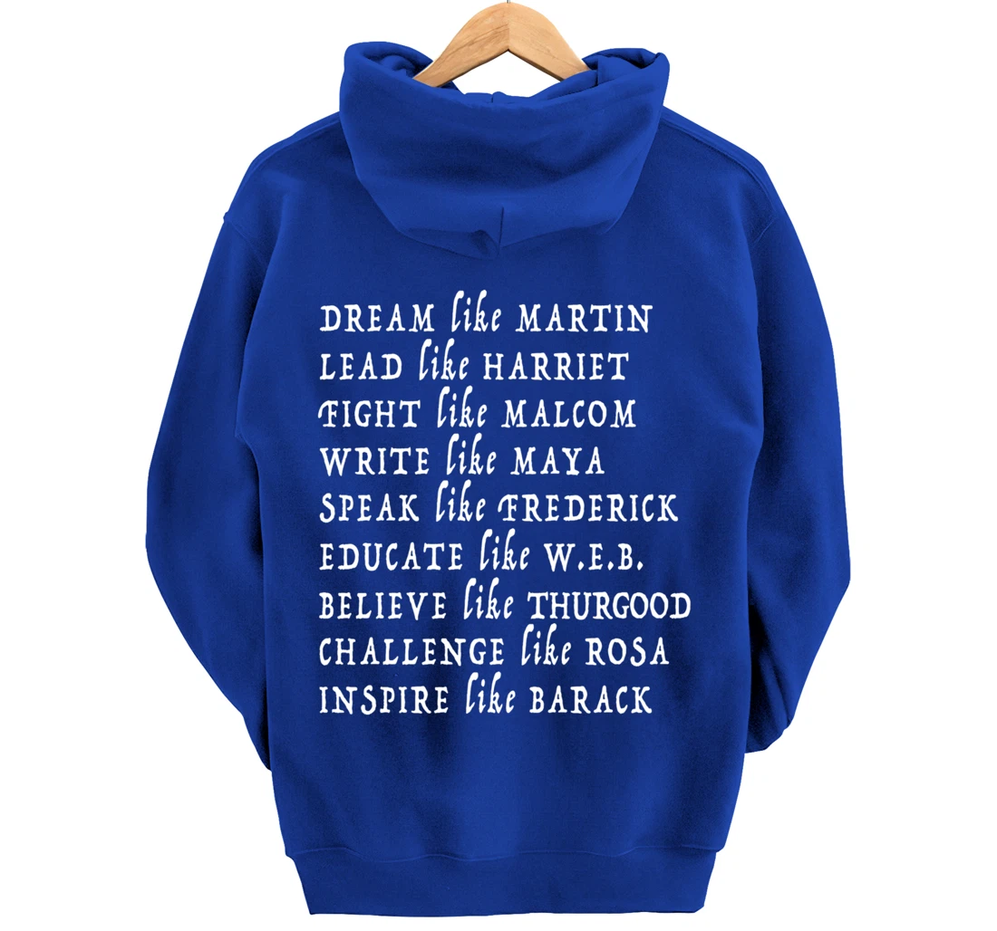 Black History Month Shirt Black Pride Leaders Black Power Pullover Hoodie