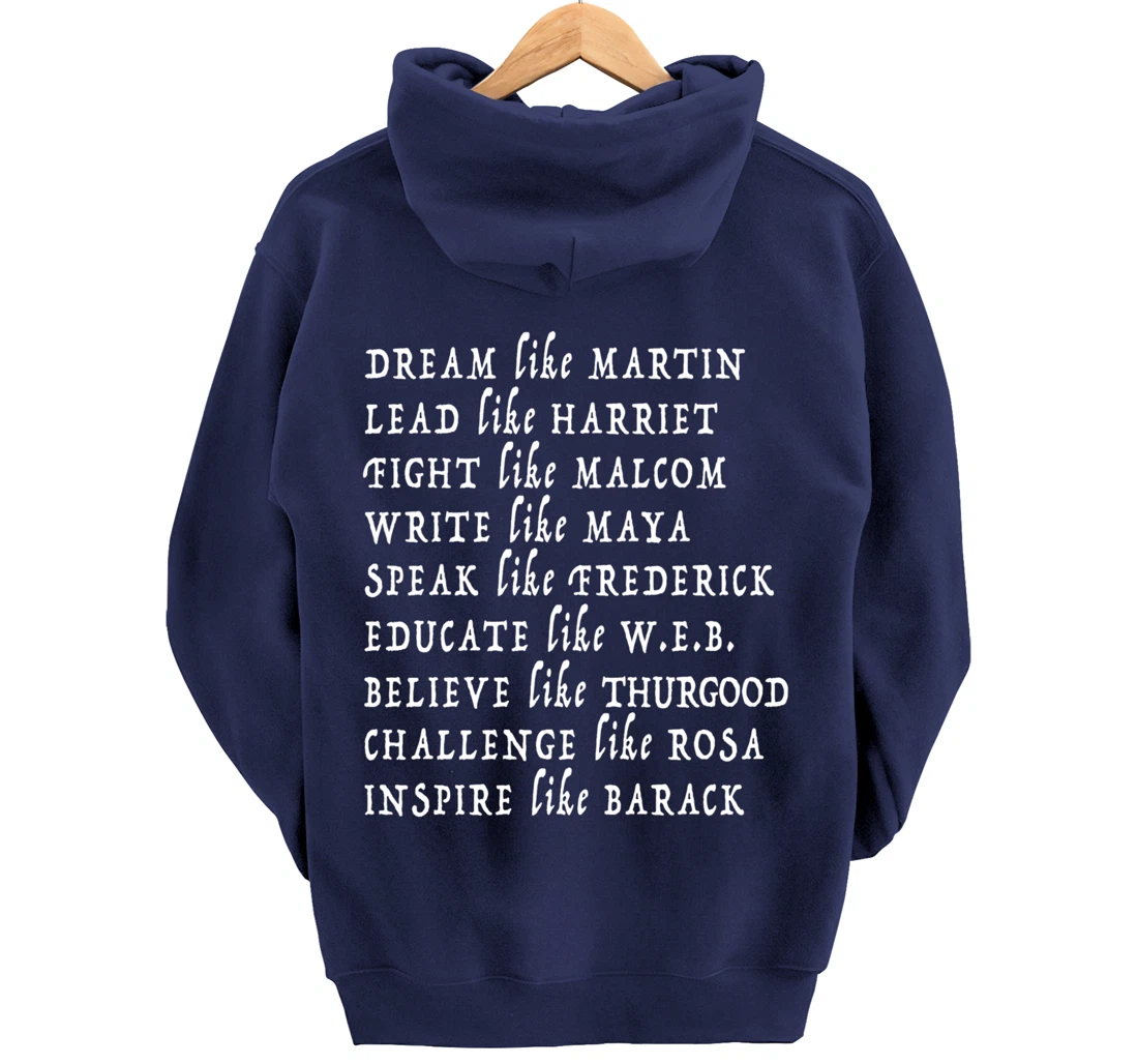 Black History Month Shirt Black Pride Leaders Black Power Pullover Hoodie