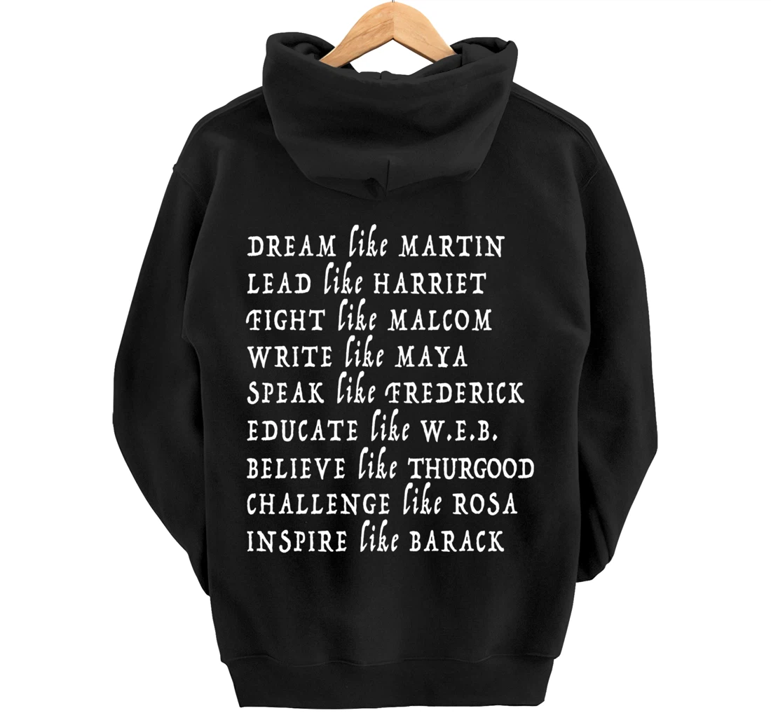 Black History Month Shirt Black Pride Leaders Black Power Pullover Hoodie