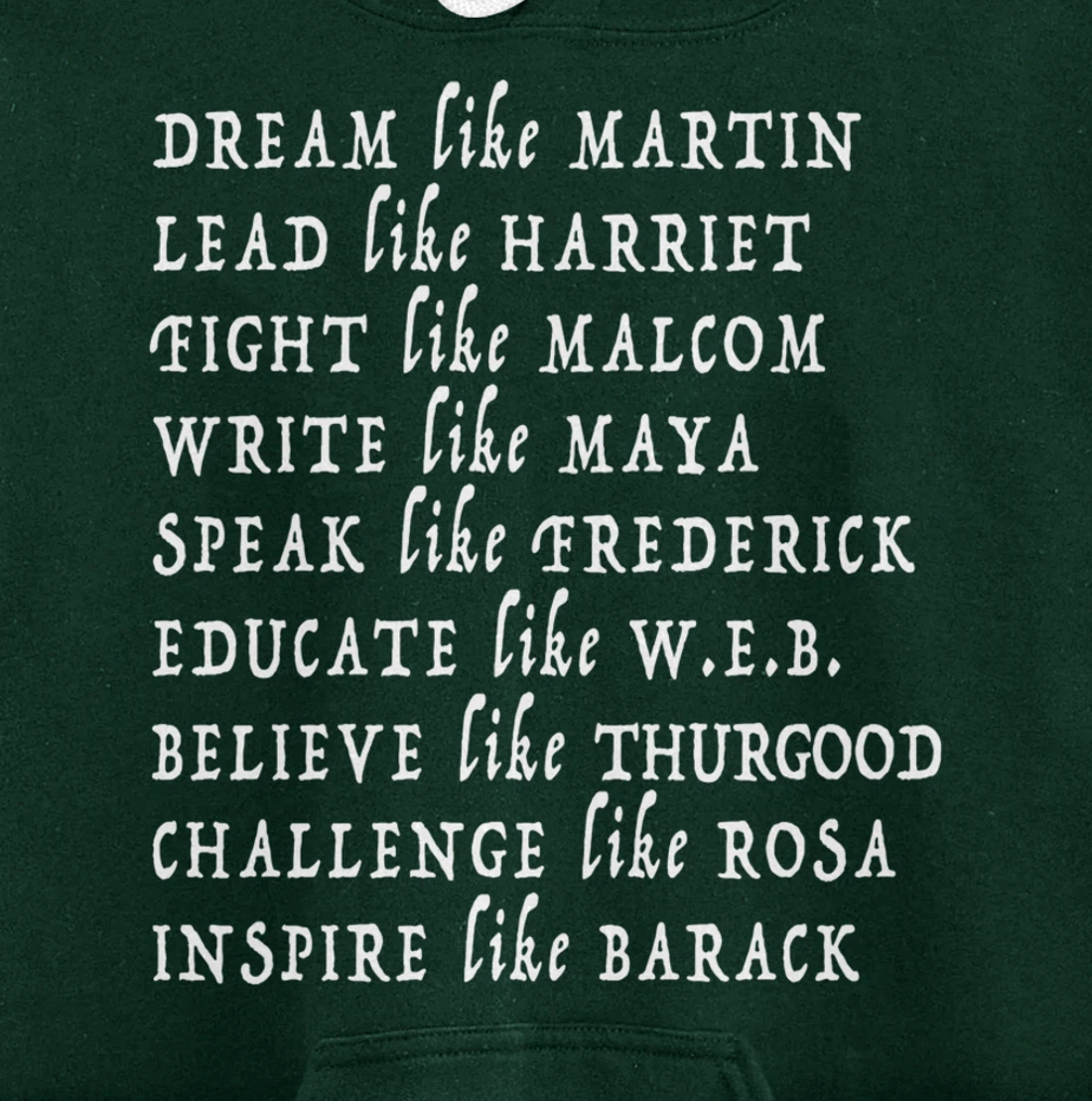 Black History Month Shirt Black Pride Leaders Black Power Pullover Hoodie